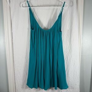Roxy Teal Green Beachy‎ Women’s Sleeveless Swim Coverup Casual Dress Small